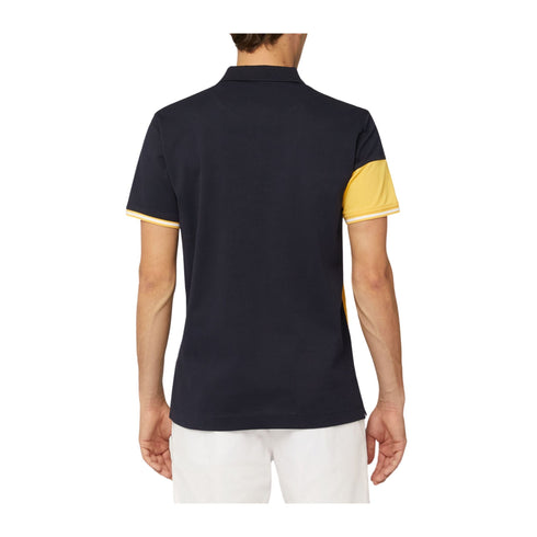 Harmont & Blaine Polo Polo Uomo Color Block Blu giallo P24-HARMONT & BLAINELRL383021148-801-M - Francavilla Moda